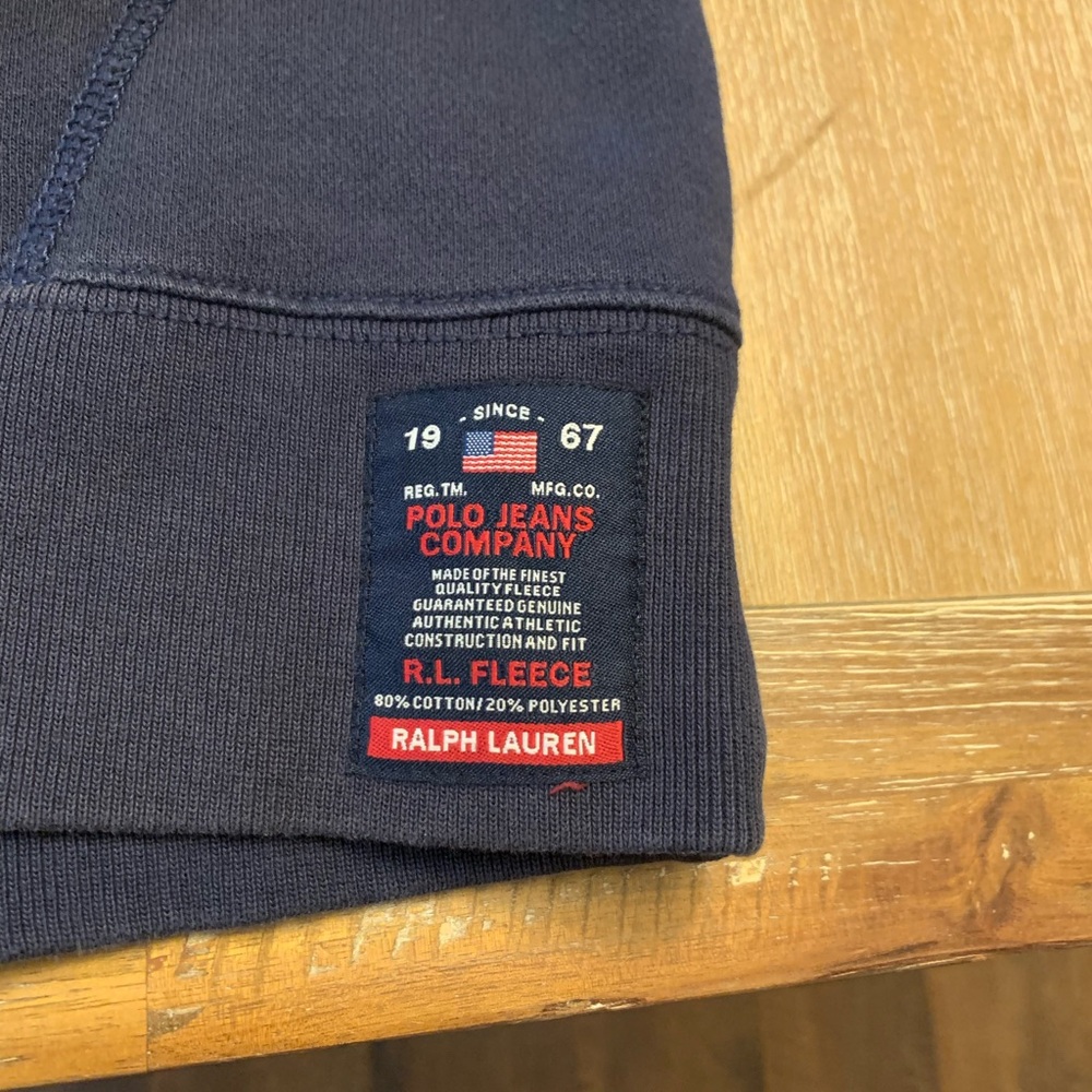 Ralph Lauren Polo Dark Blue Zip-Up Hoodie - Picture 3 of 11